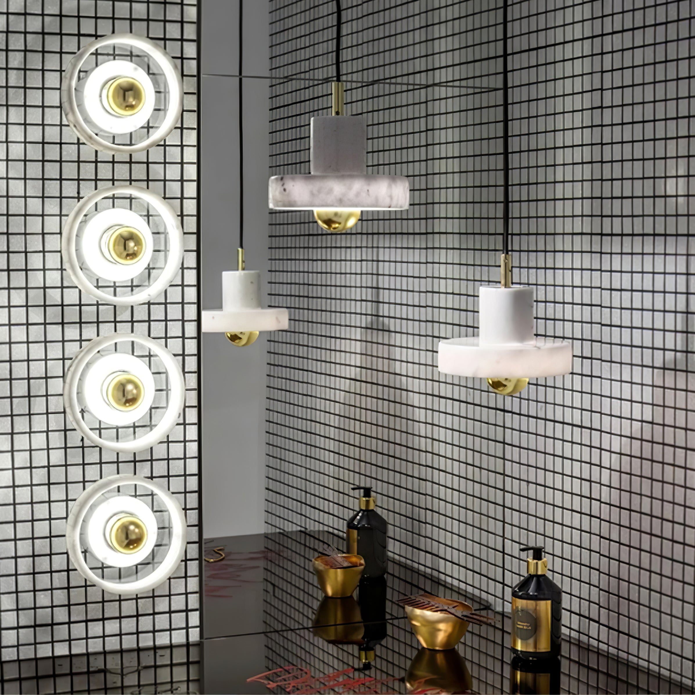 Orellea Marble Pendant Light