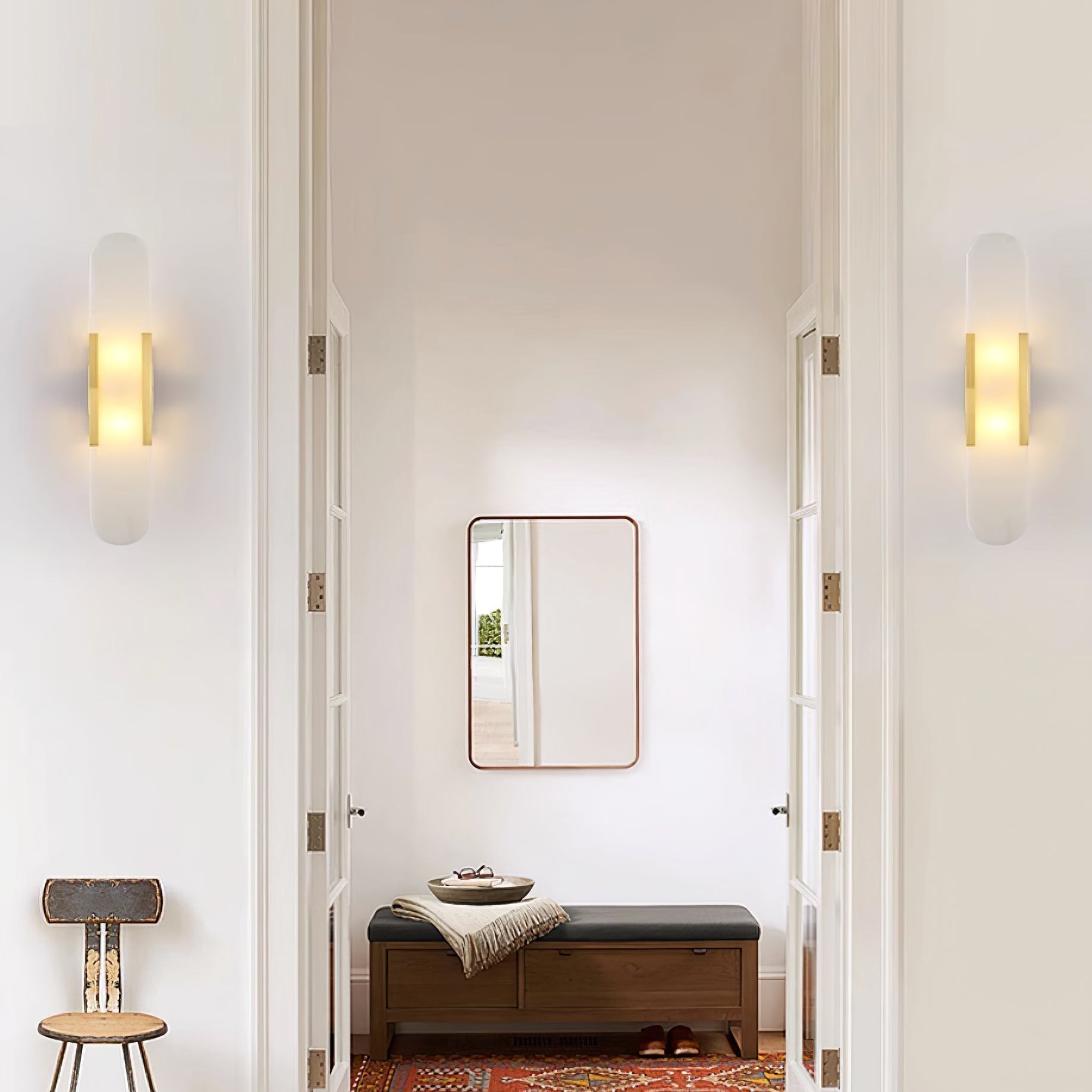 Marce Alabaster Wall Light