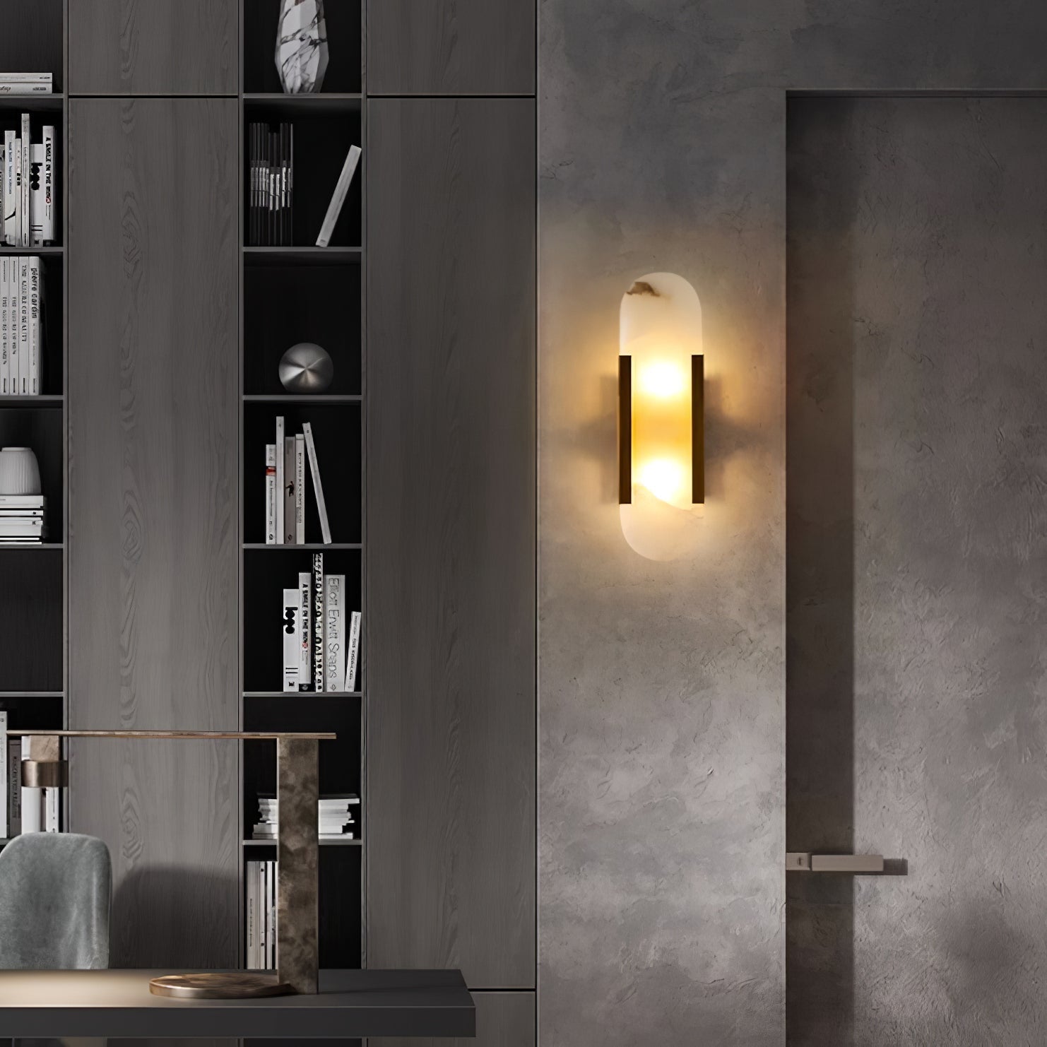 Marce Alabaster Wall Light