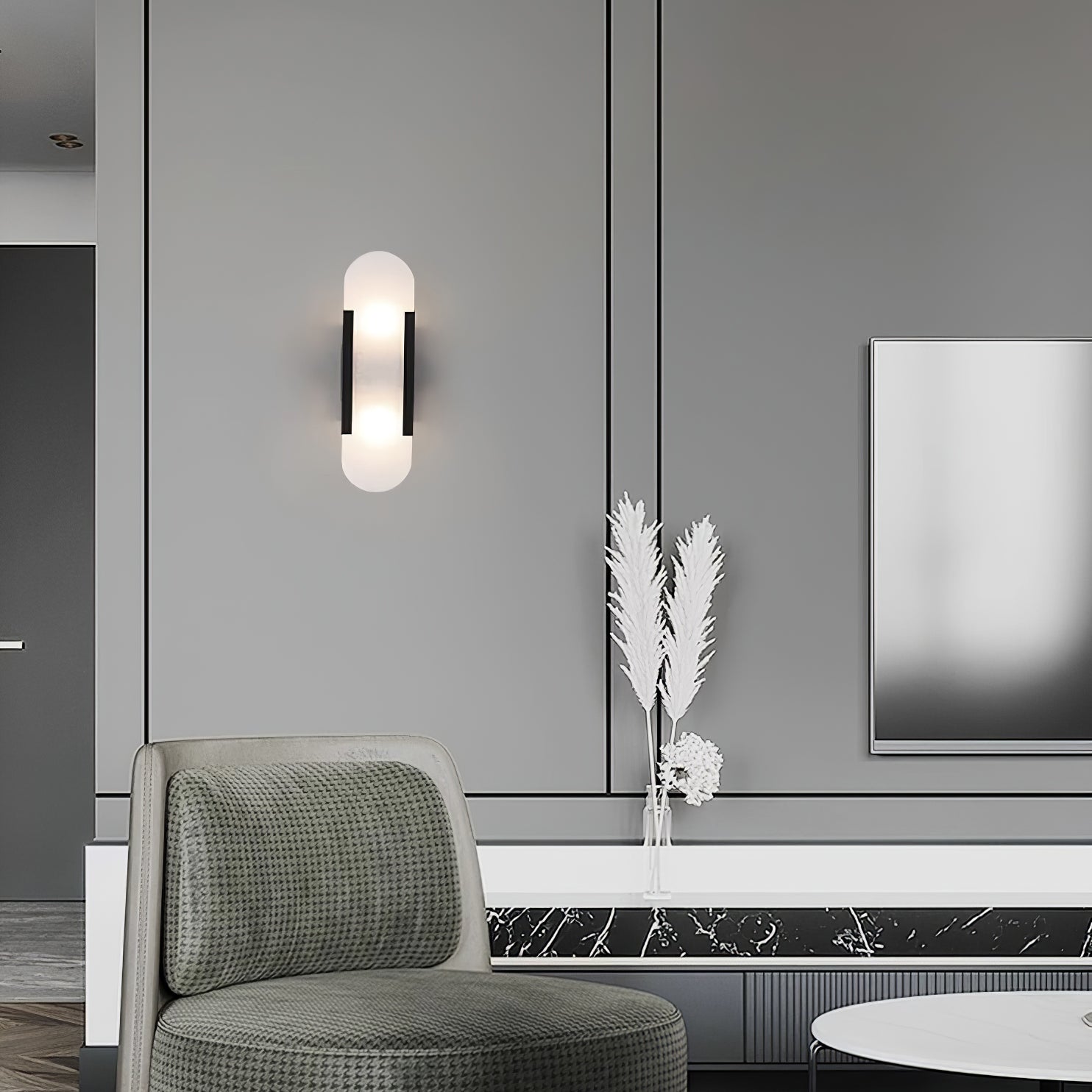 Marce Alabaster Wall Light