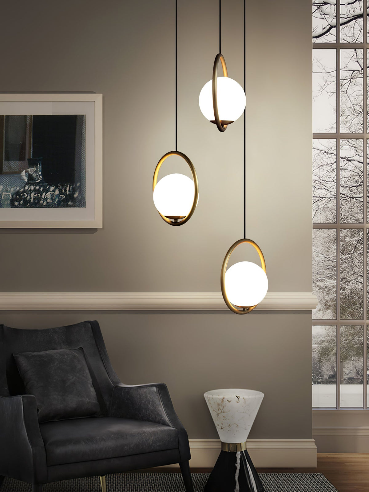Cefemi Globe Pendant Light