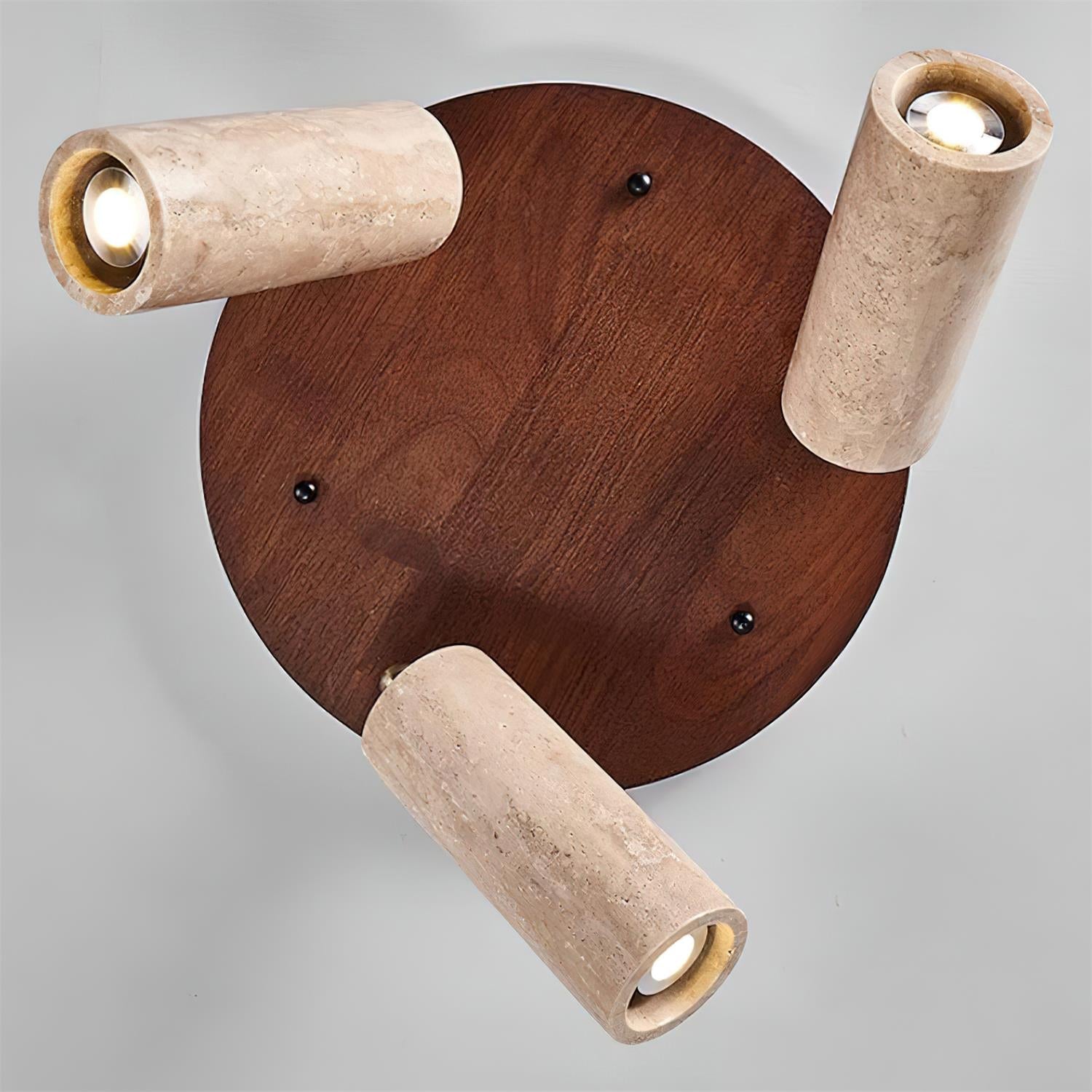 Quenelle Travertine Ceiling Light