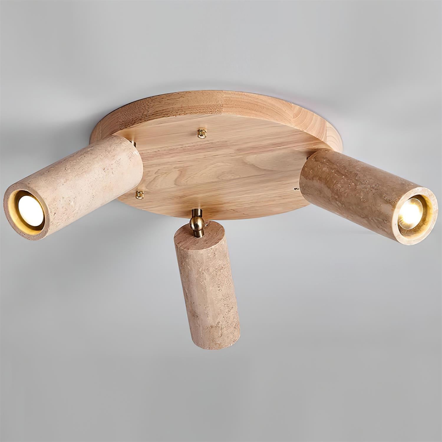 Quenelle Travertine Ceiling Light