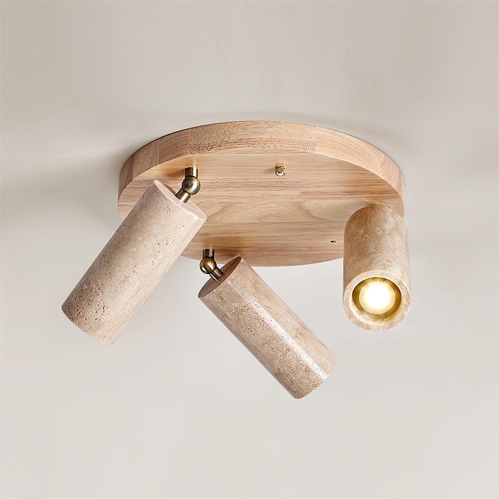 Quenelle Travertine Ceiling Light