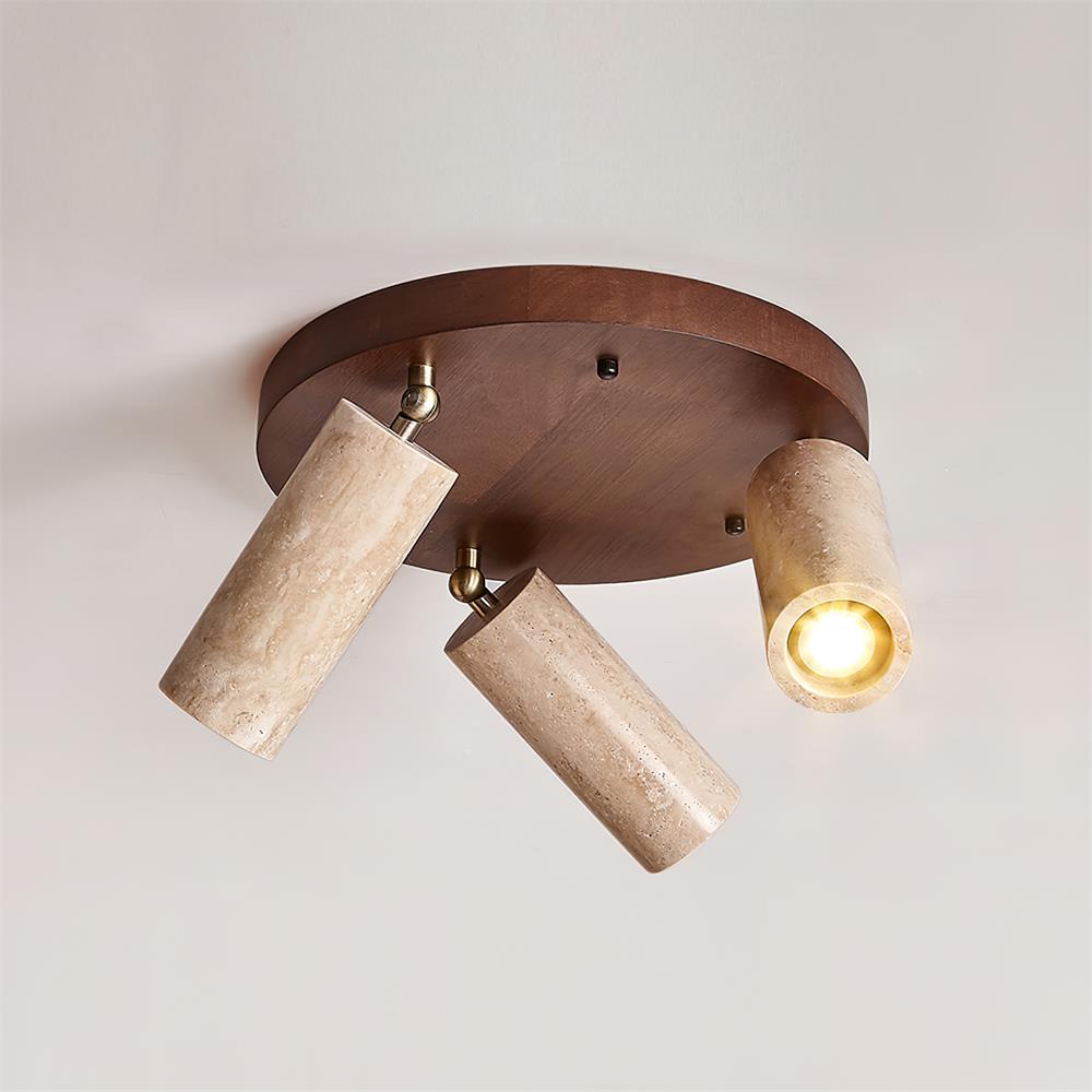 Quenelle Travertine Ceiling Light