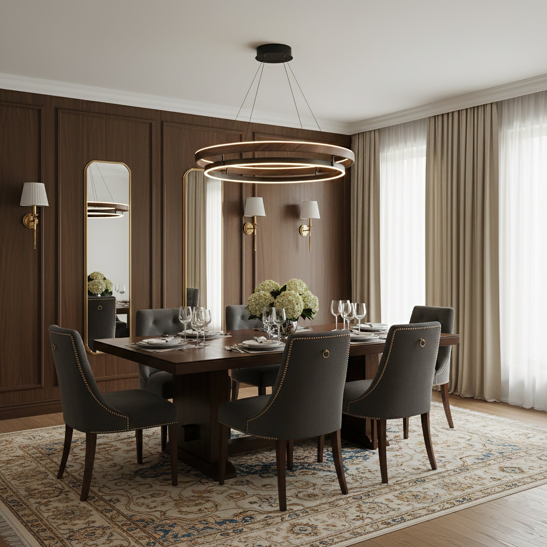 Aravessa Double Ring Chandelier