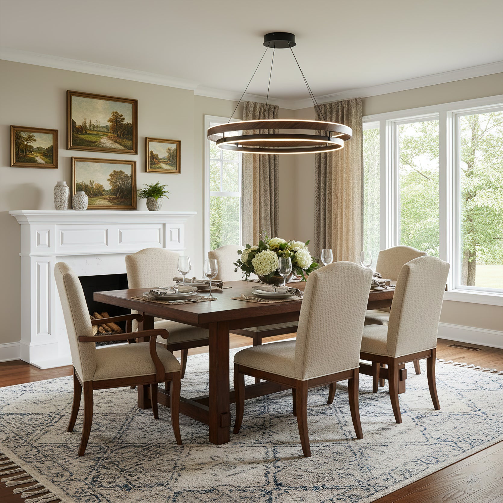 Aravessa Double Ring Chandelier