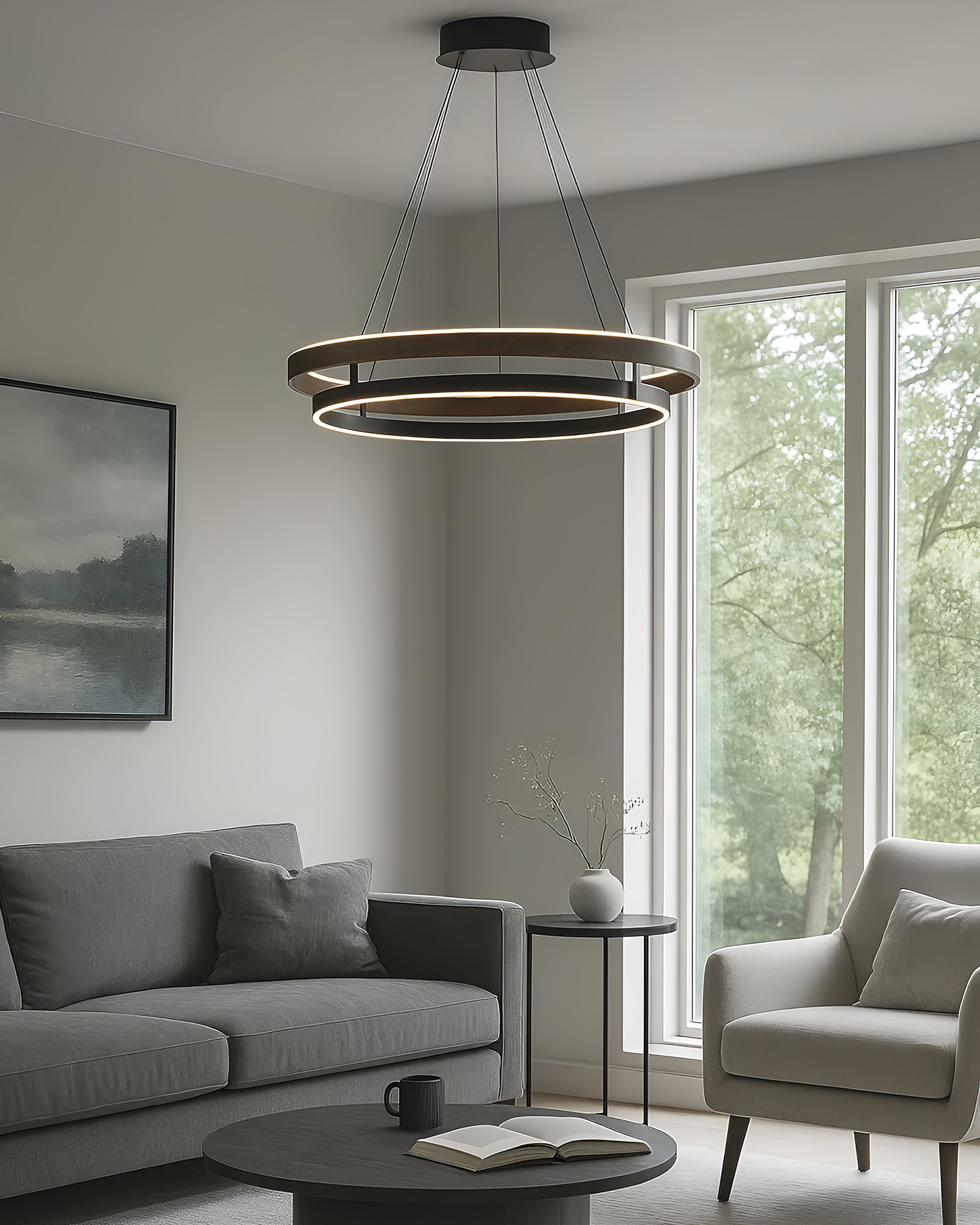 Aravessa Double Ring Chandelier