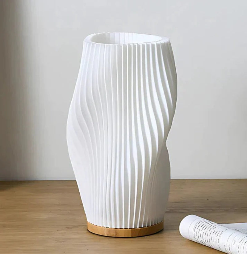 Ribbed Wave Table Lamp