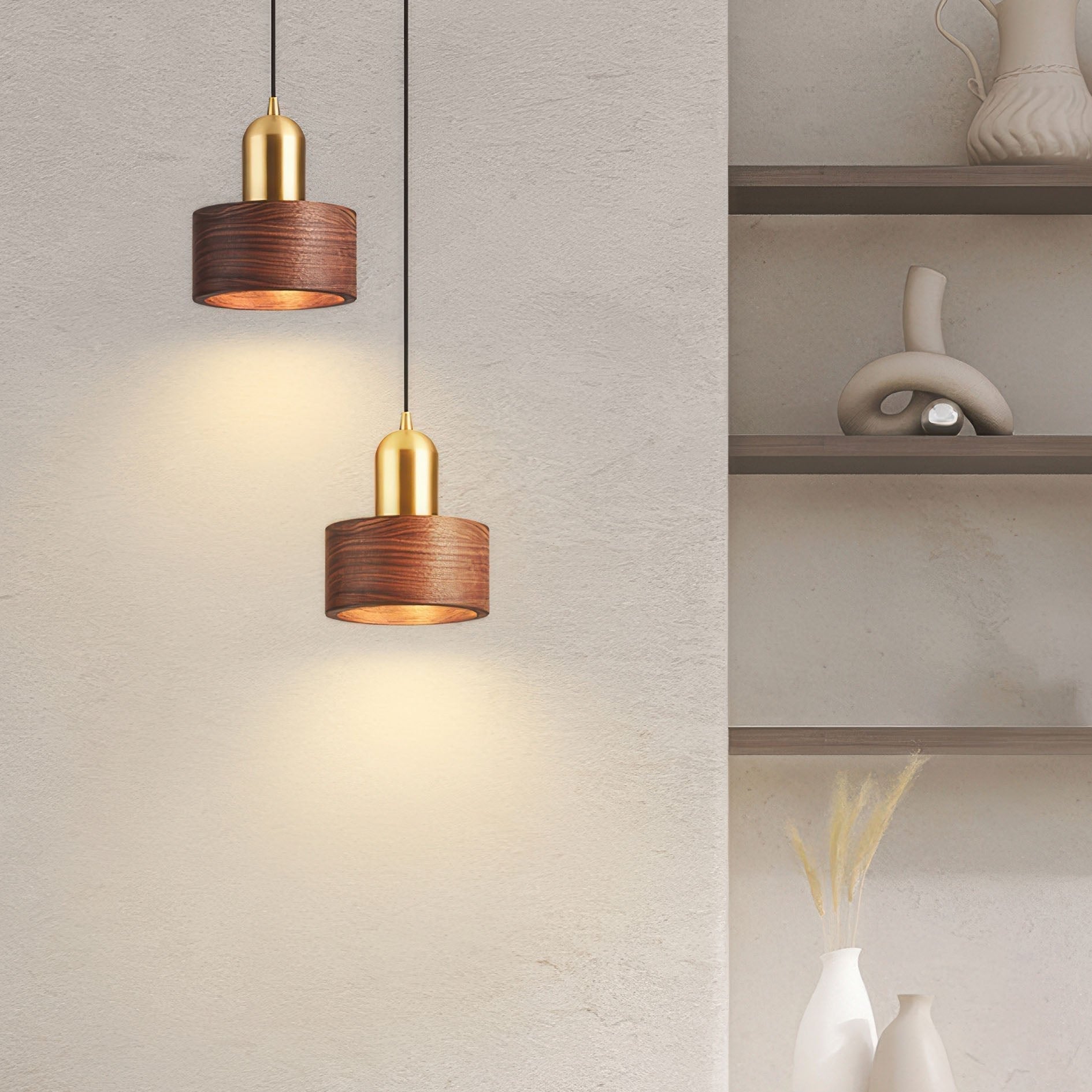 Sery Japanese Cone Pendant Light