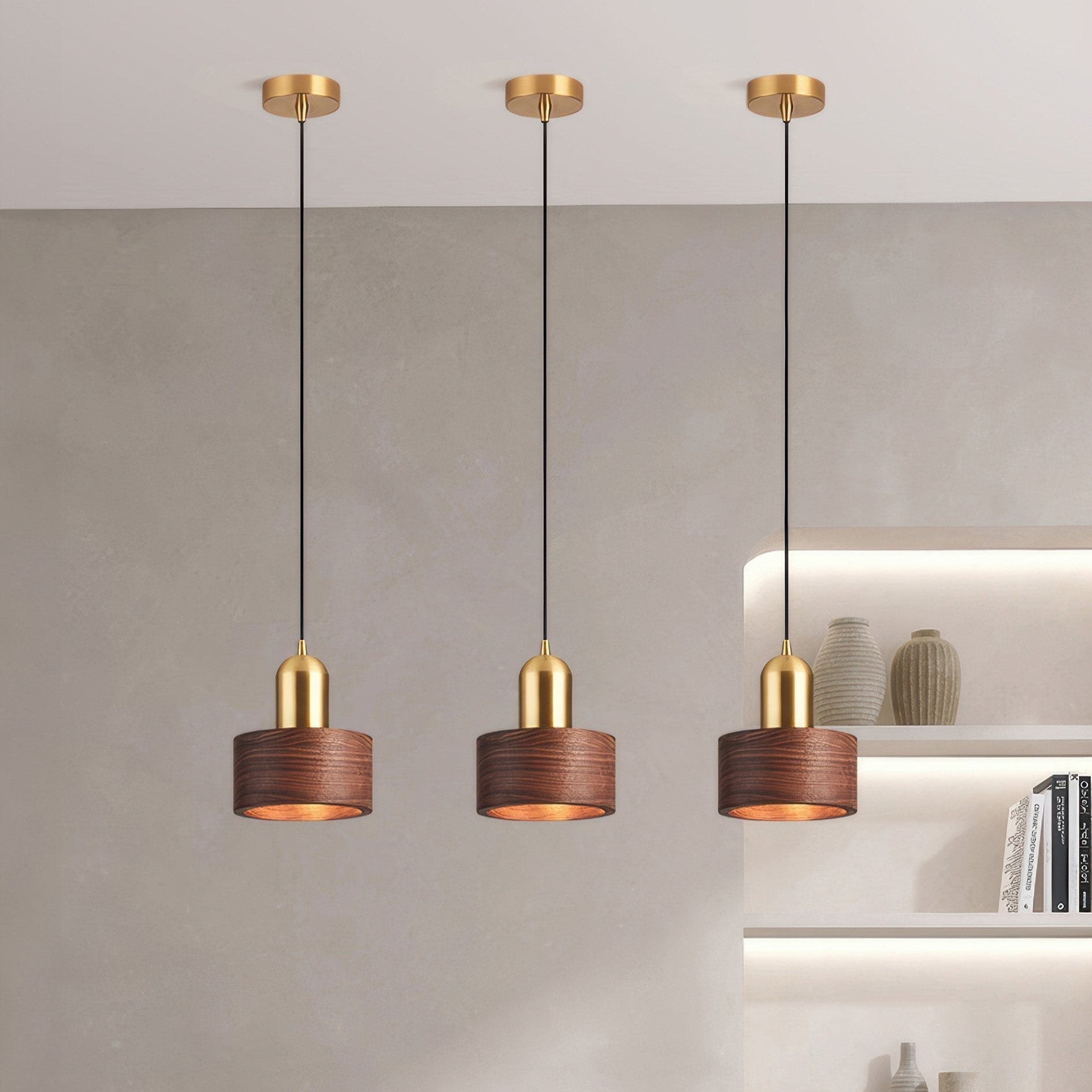 Sery Japanese Cone Pendant Light