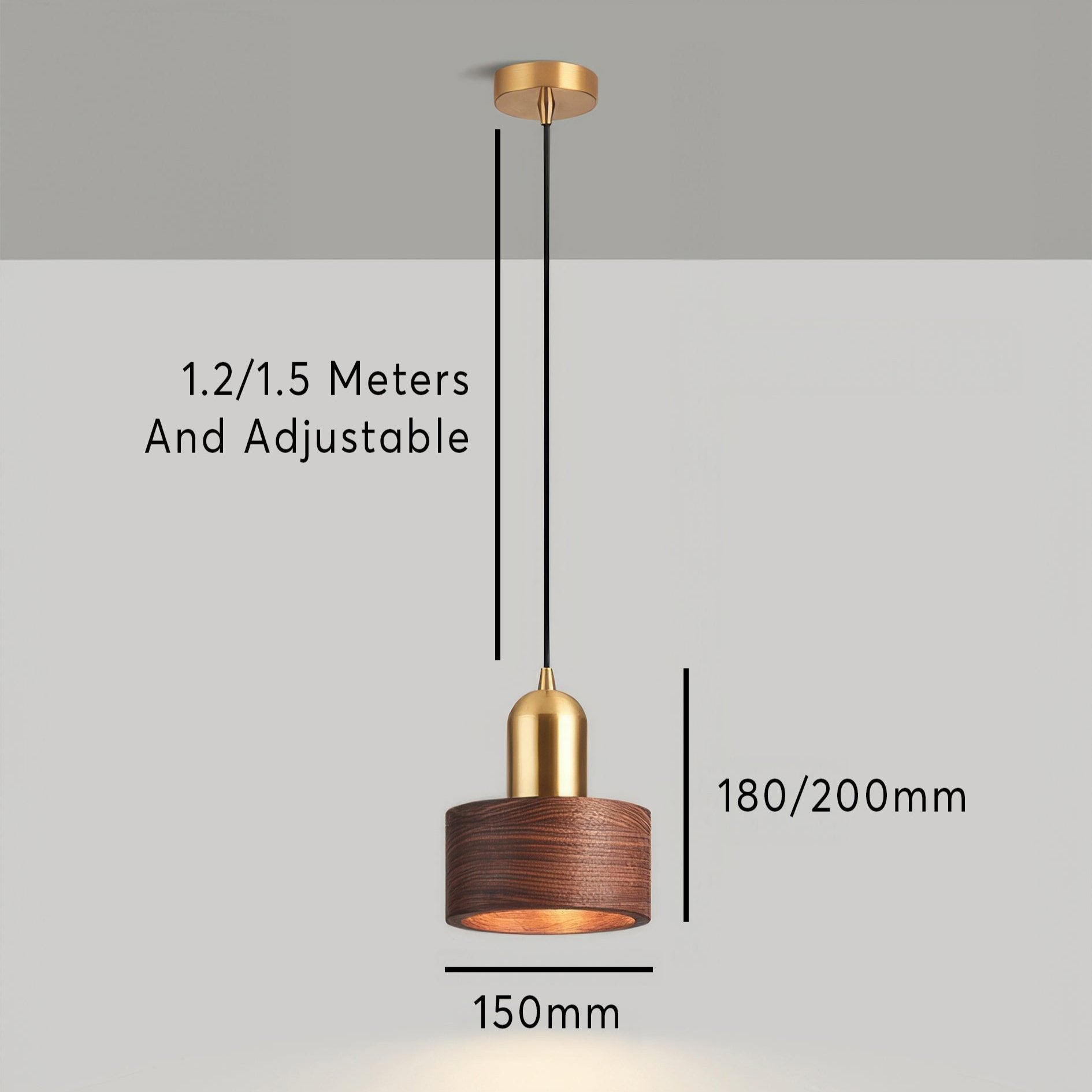 Sery Japanese Cone Pendant Light