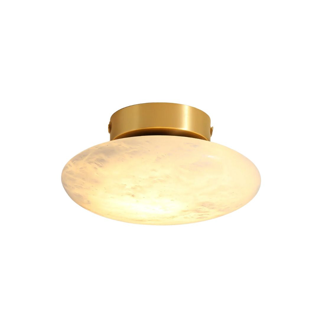 Terlo Round Albaster Ceiling Light