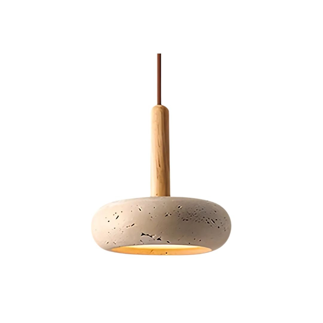 Sosa Round Travertine Pendant Light