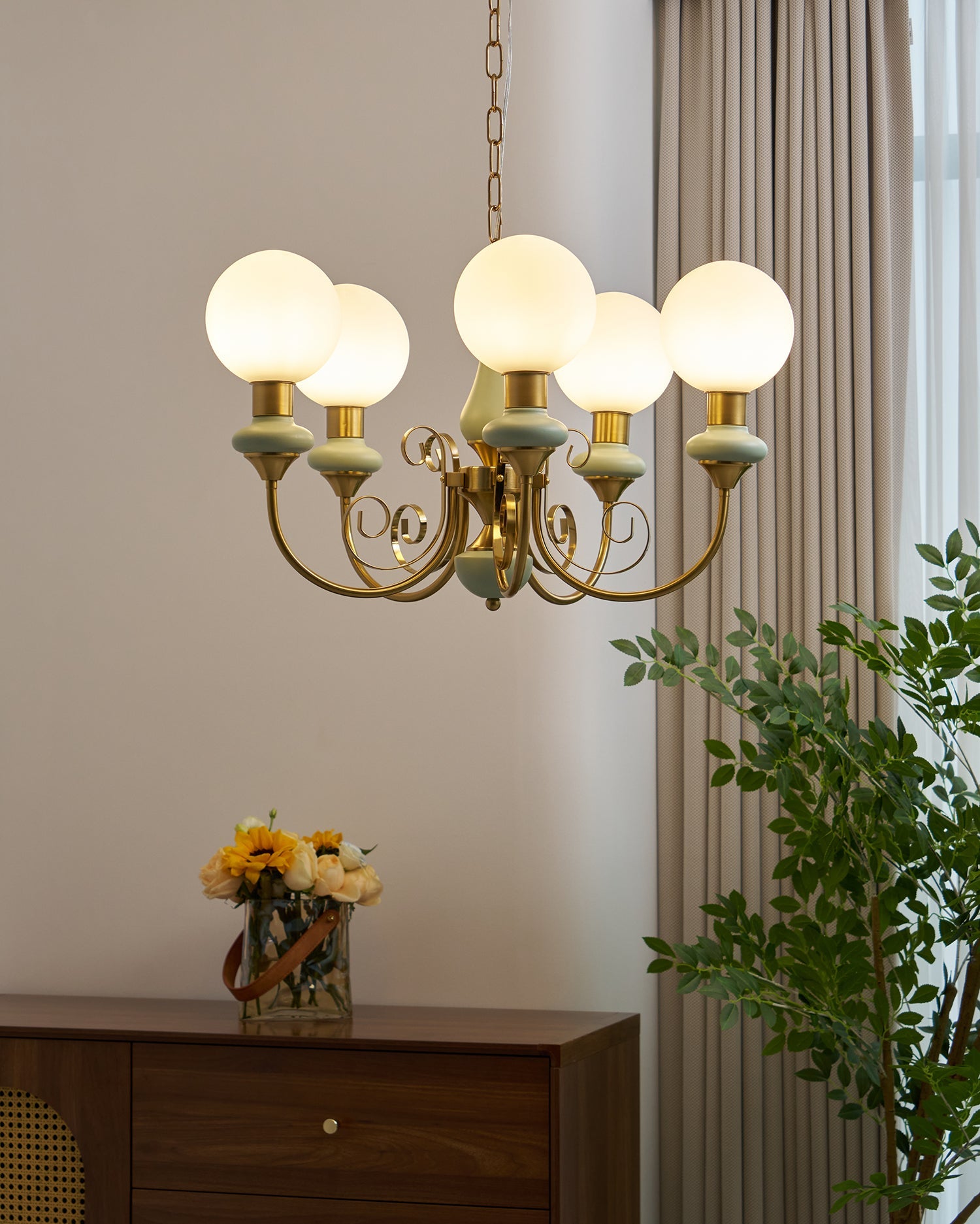 Belvinira Globe Chandelier