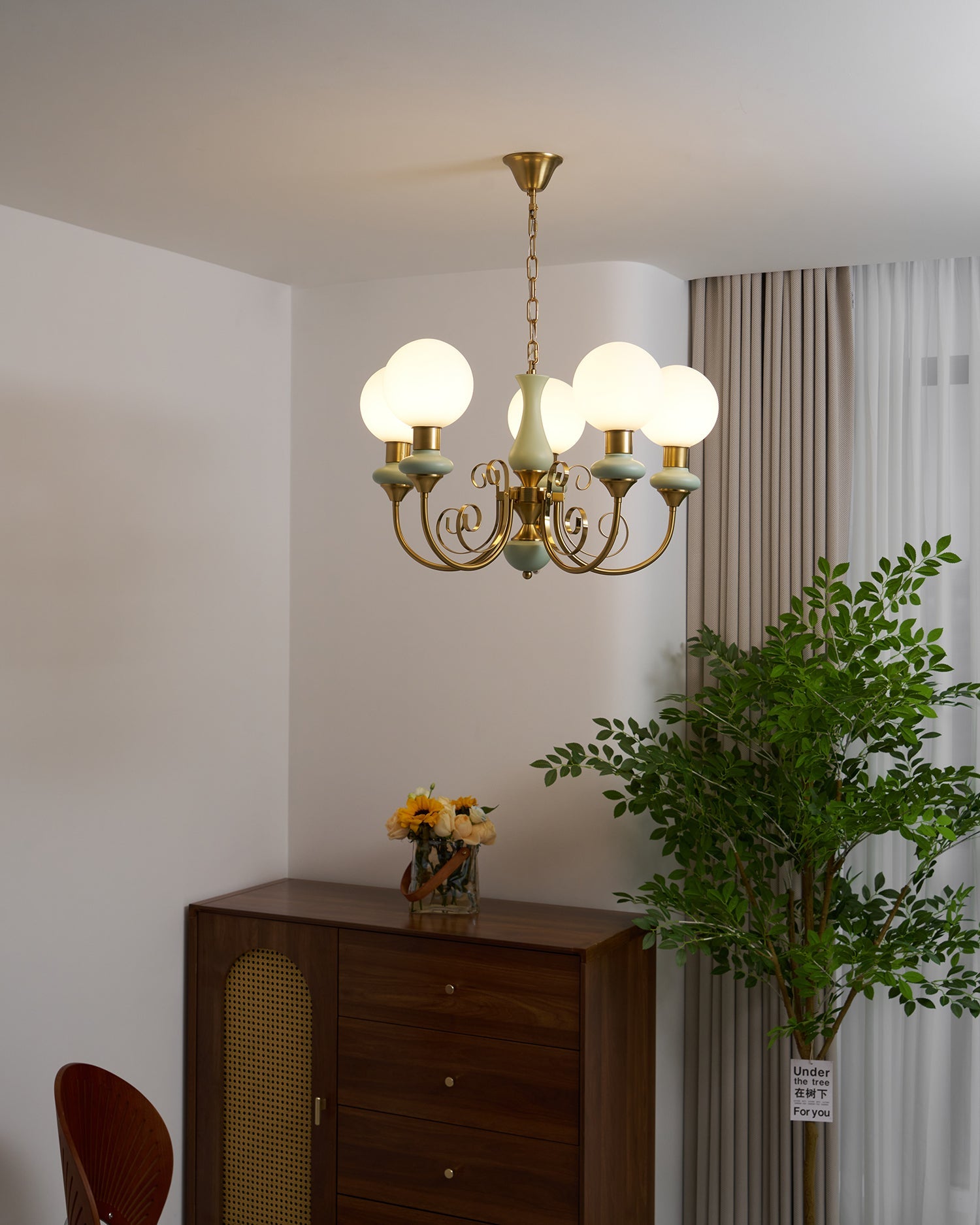 Belvinira Globe Chandelier