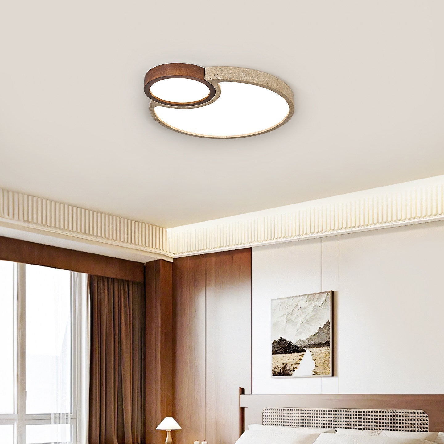 Velto Travertine Ceiling Light