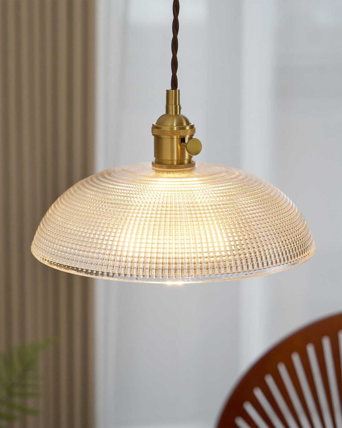 Ribbed Spiral Pendant Light – detail 37