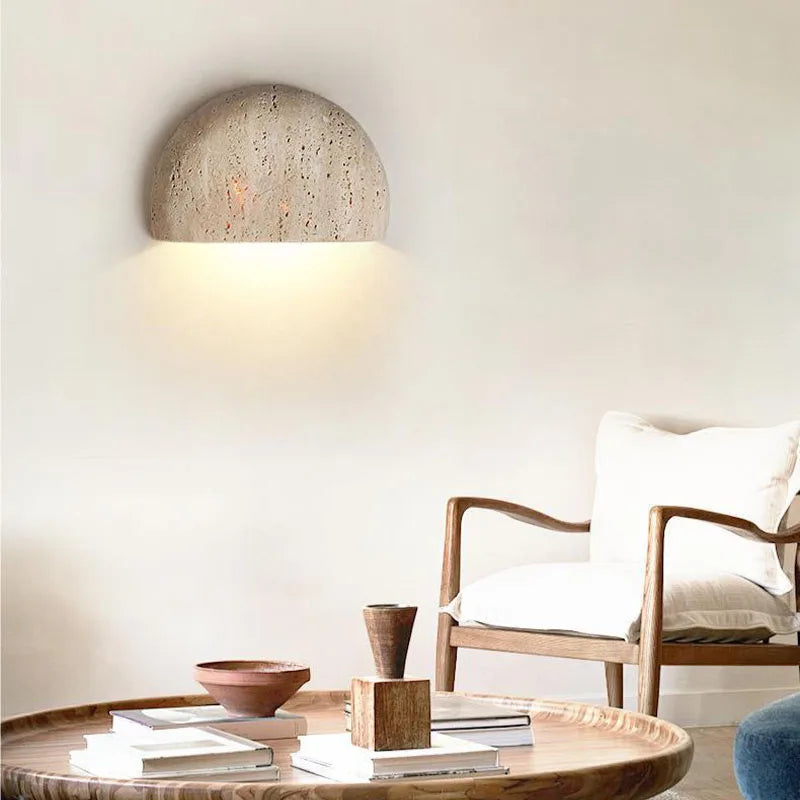 Cinu Travertine Wall Light