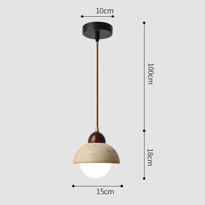 Pleno Travertine Pendant Light