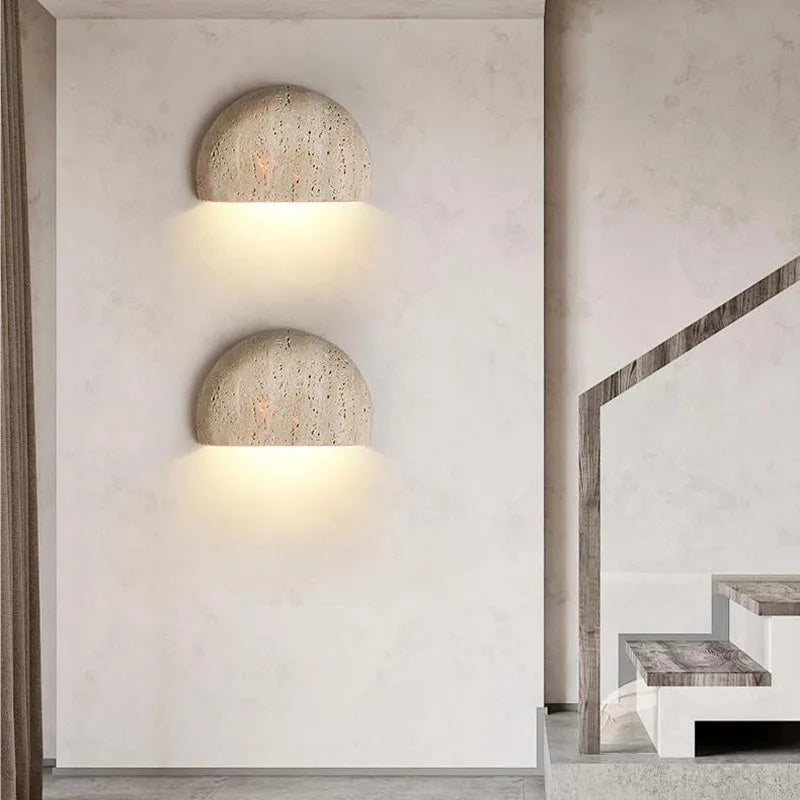 Cinu Travertine Wall Light