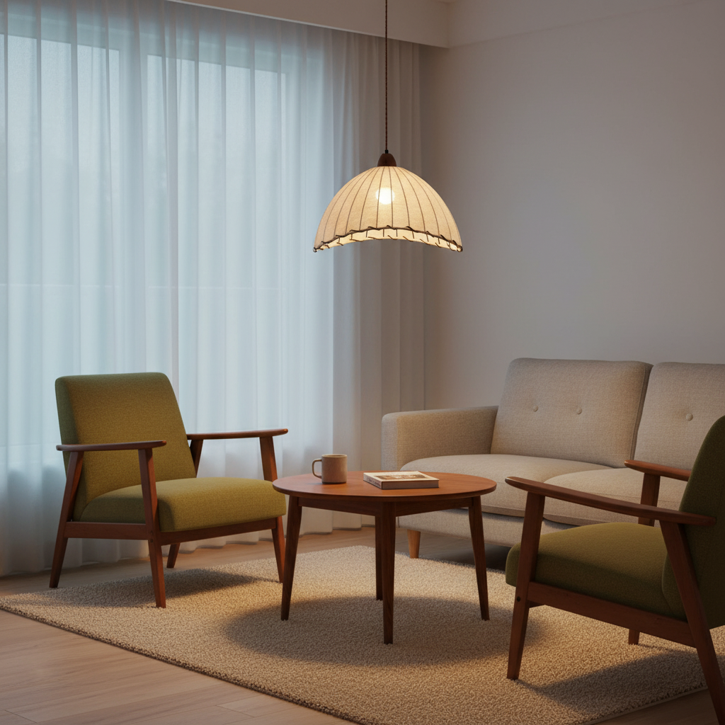 Bane Ribbed Pendant Light