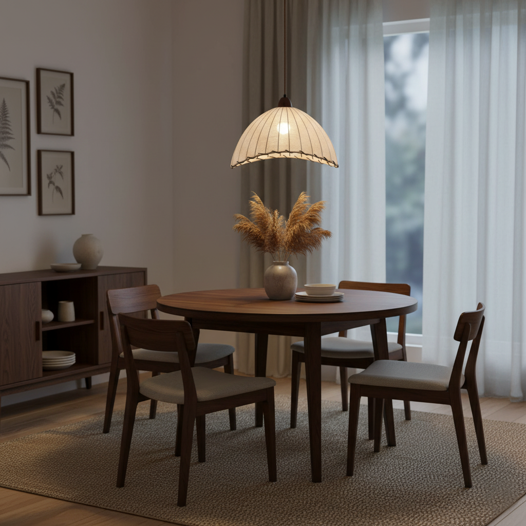 Bane Ribbed Pendant Light
