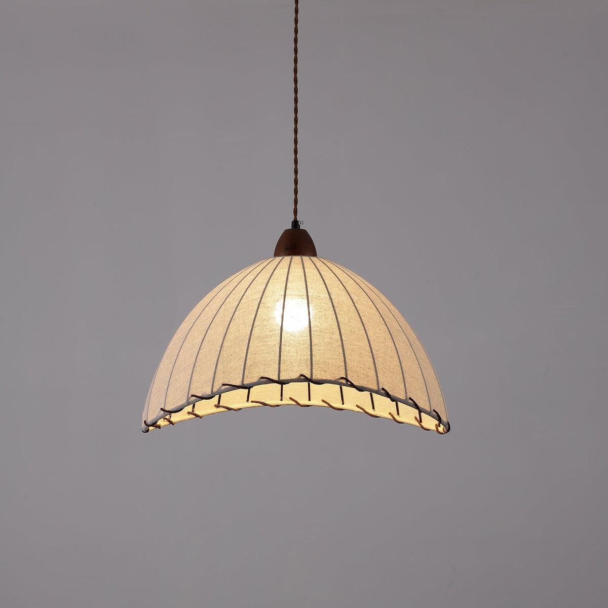 Bane Ribbed Pendant Light