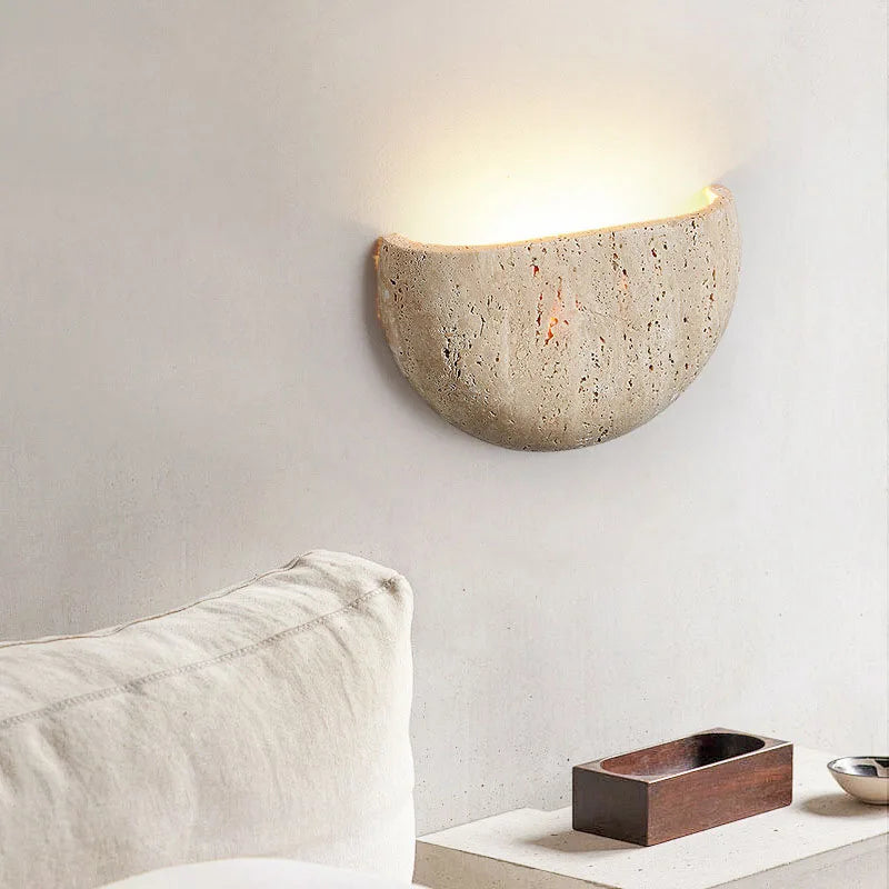 Cinu Travertine Wall Light