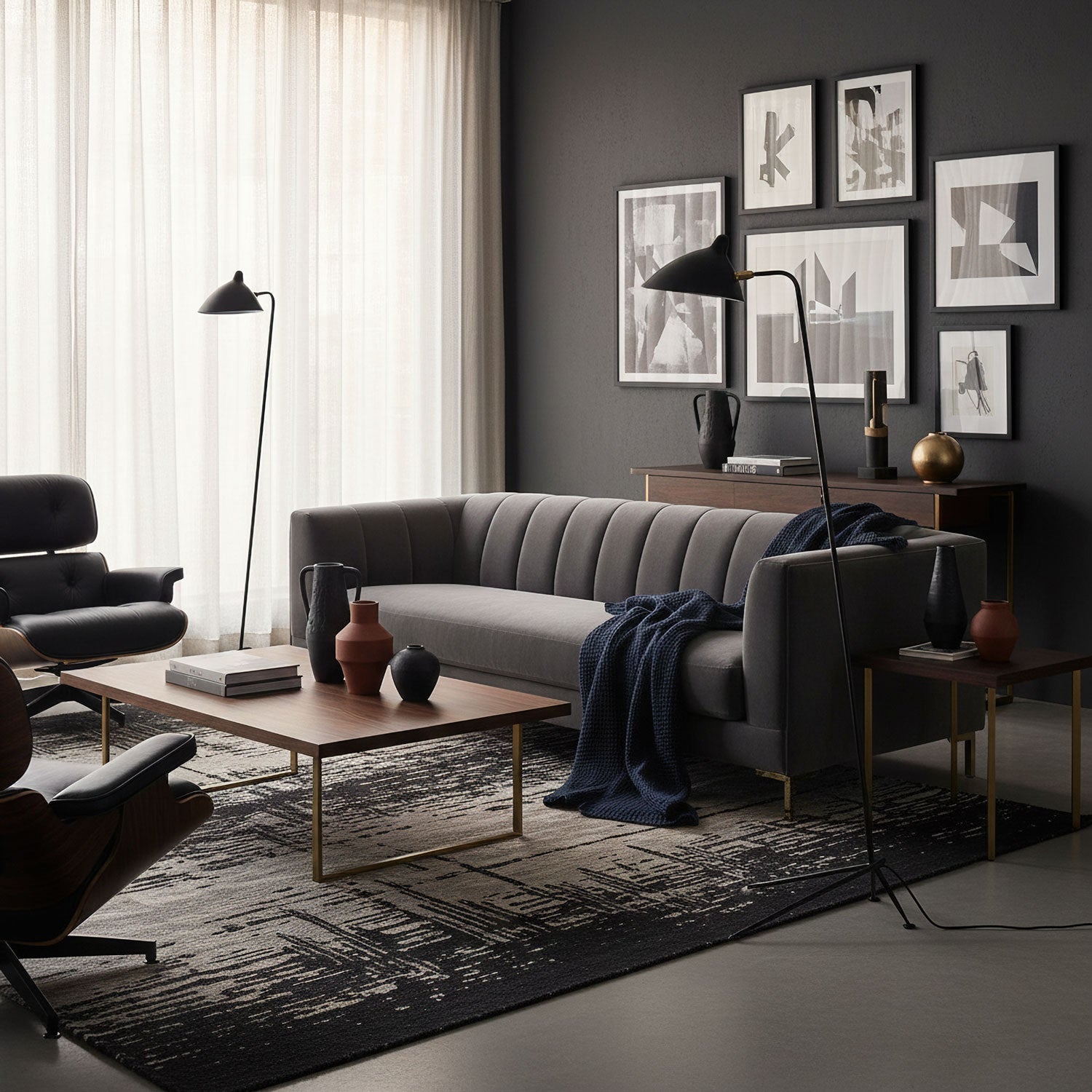 Baely Industrial Floor Lamp