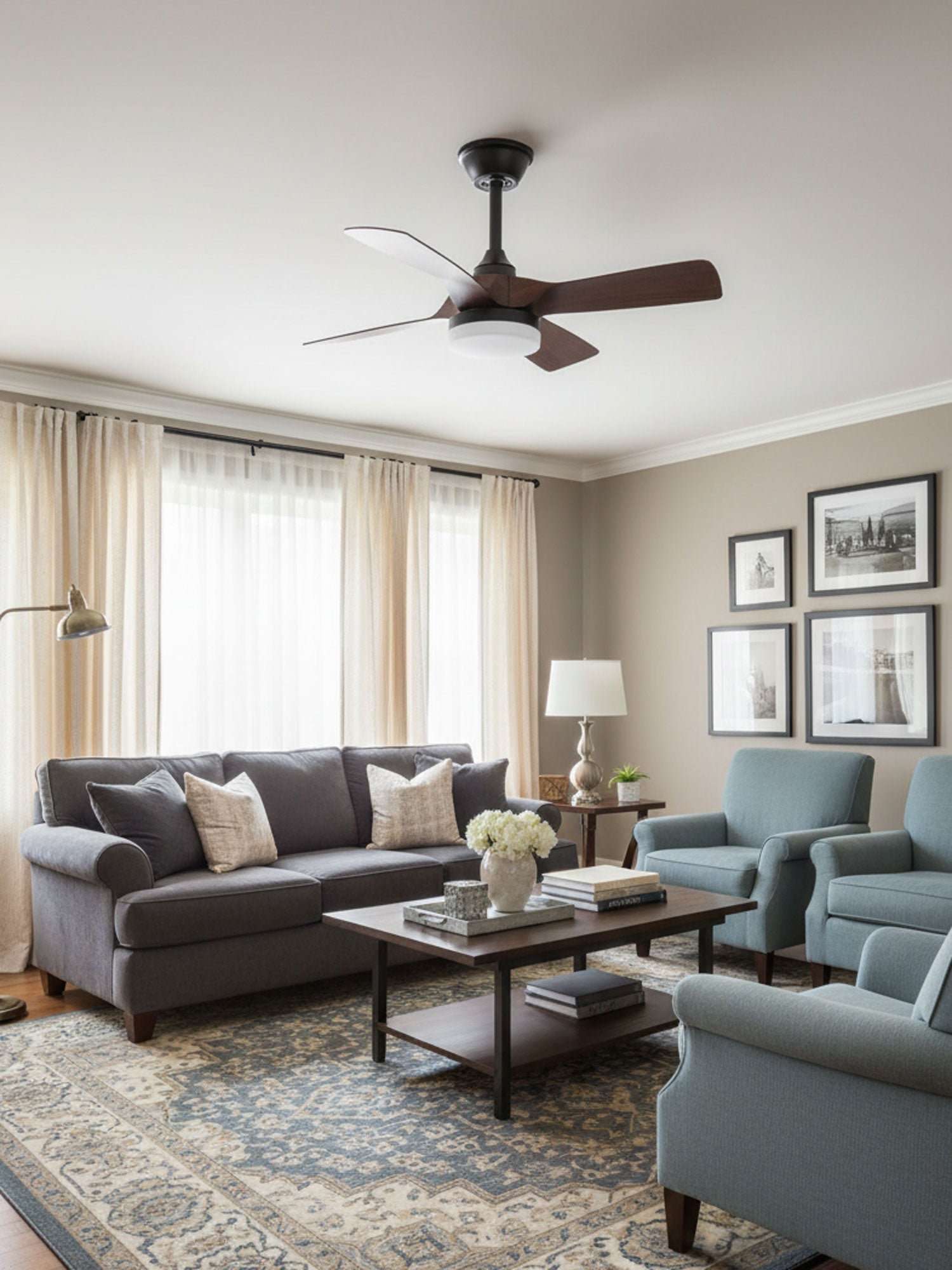 Avolavo Modern Ceiling Fan Light