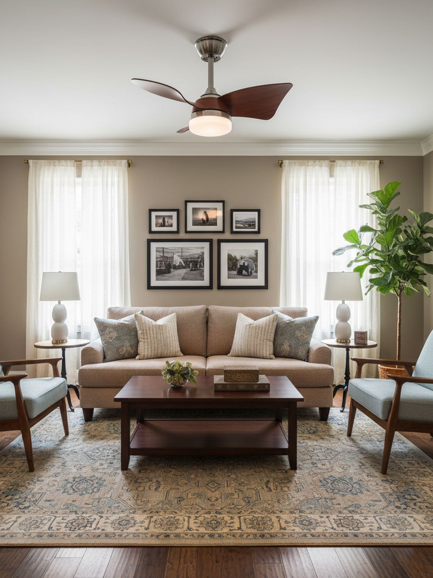 Avolavo Modern Ceiling Fan Light