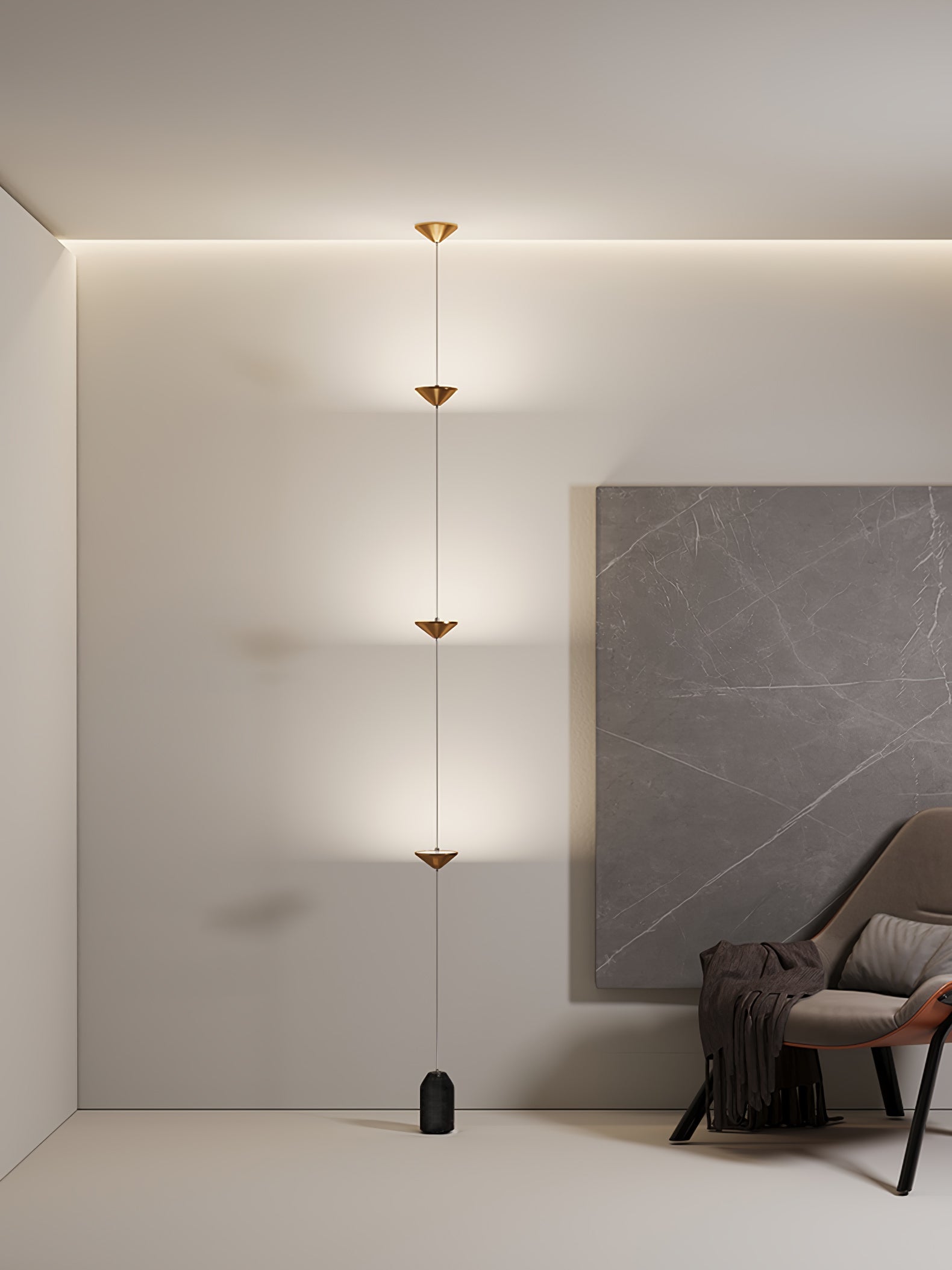 Alirya Cone Floor To Ceiling Lamp