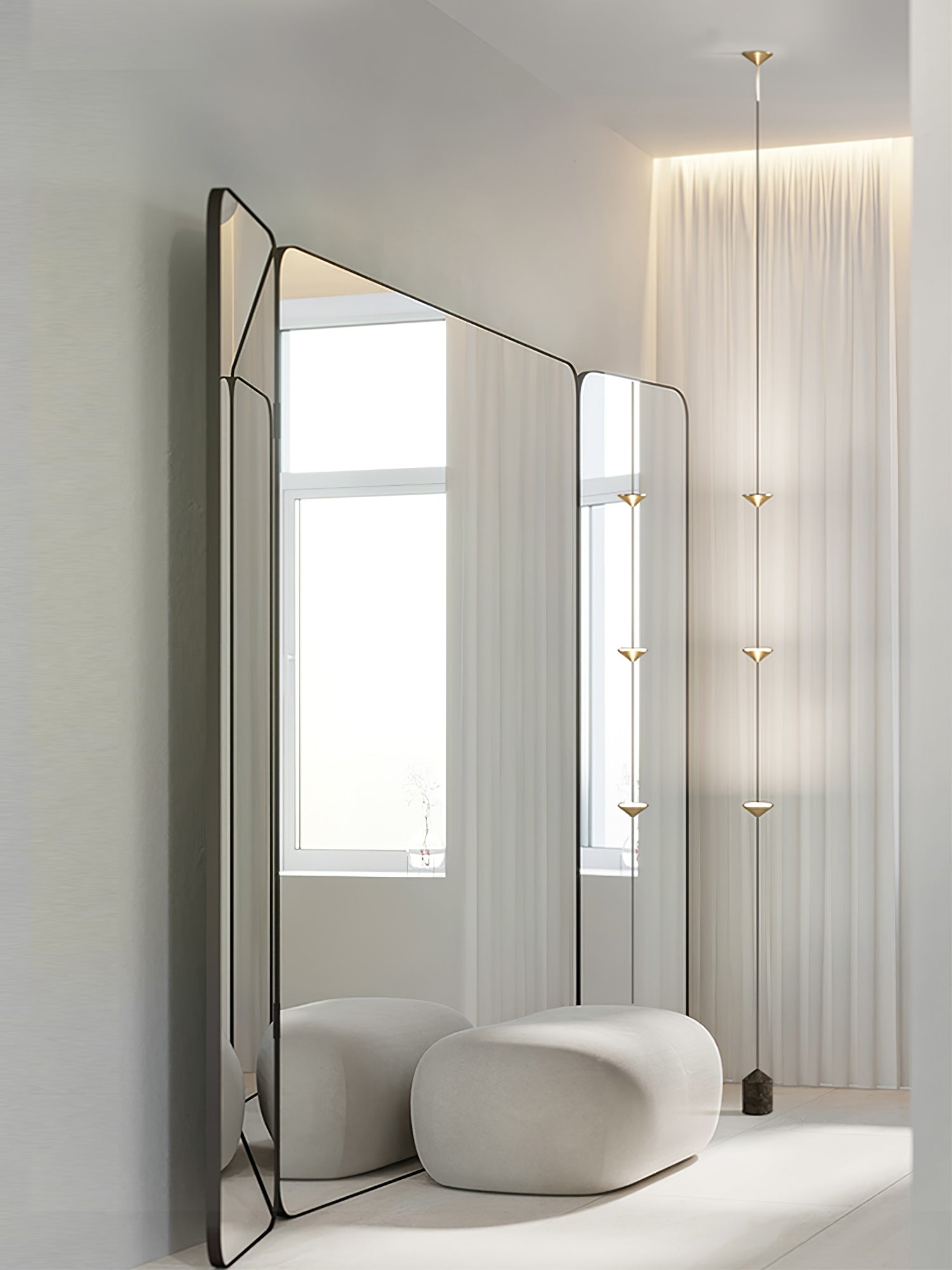 Alirya Cone Floor To Ceiling Lamp