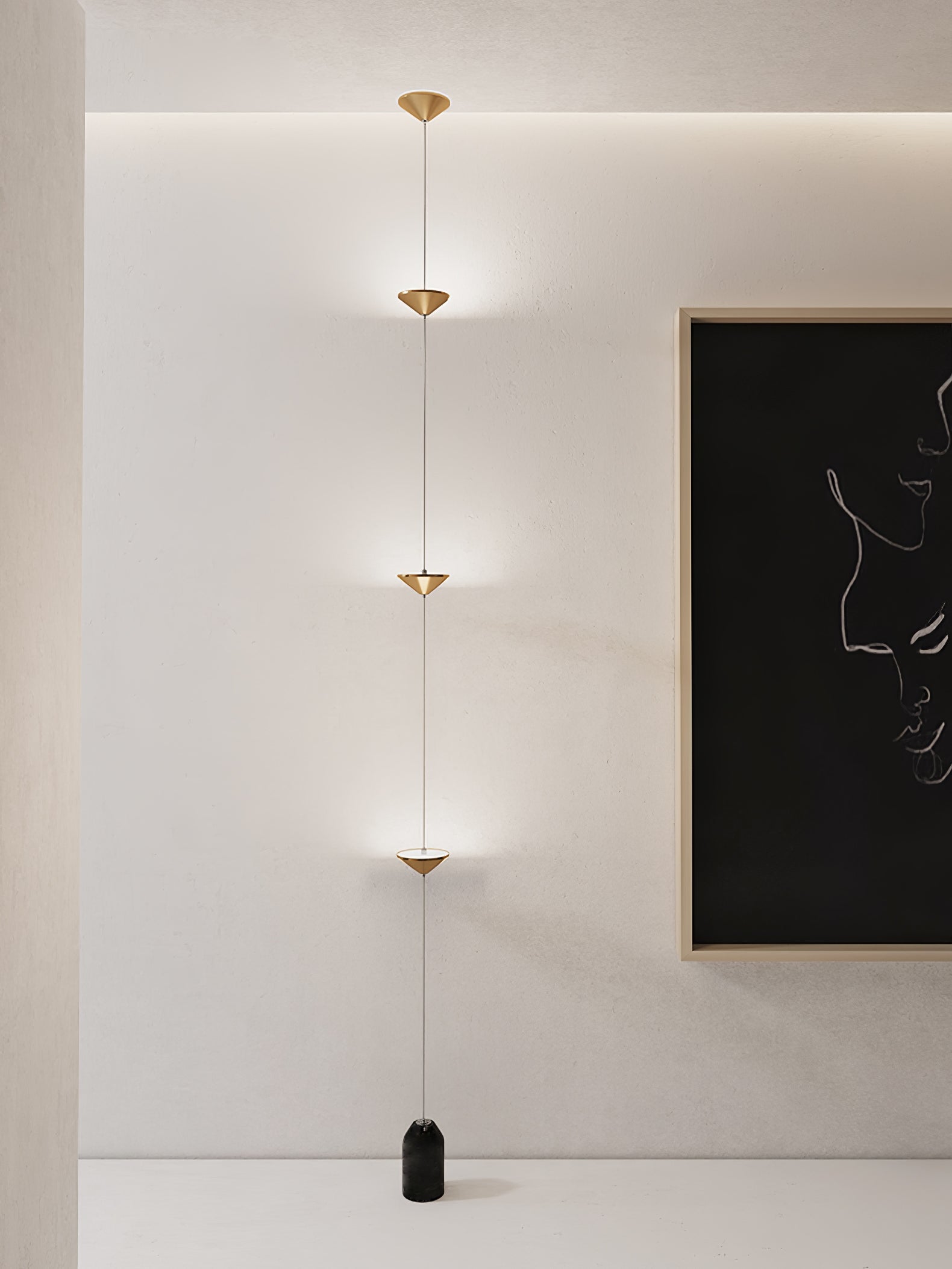 Alirya Cone Floor To Ceiling Lamp