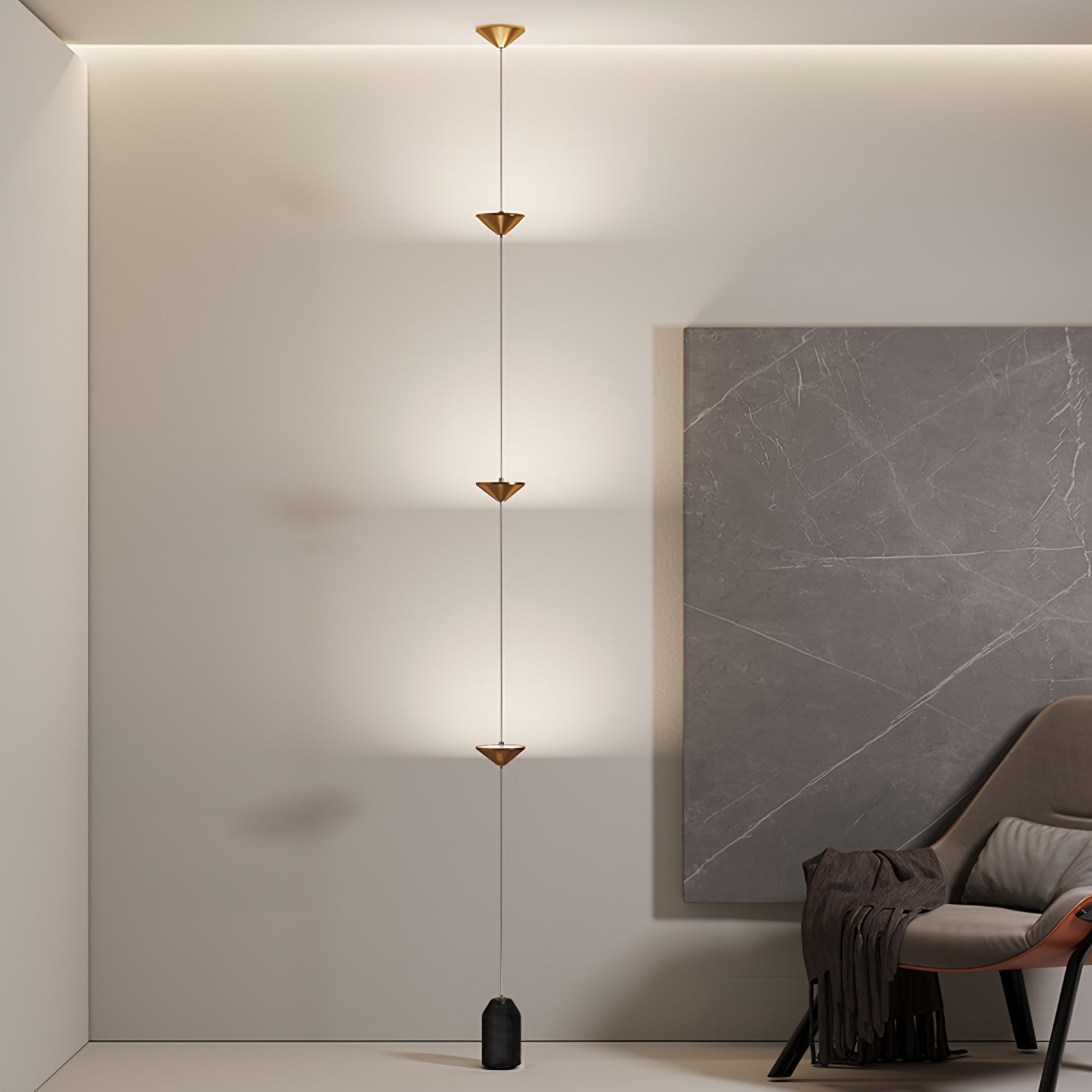 Alirya Cone Floor To Ceiling Lamp