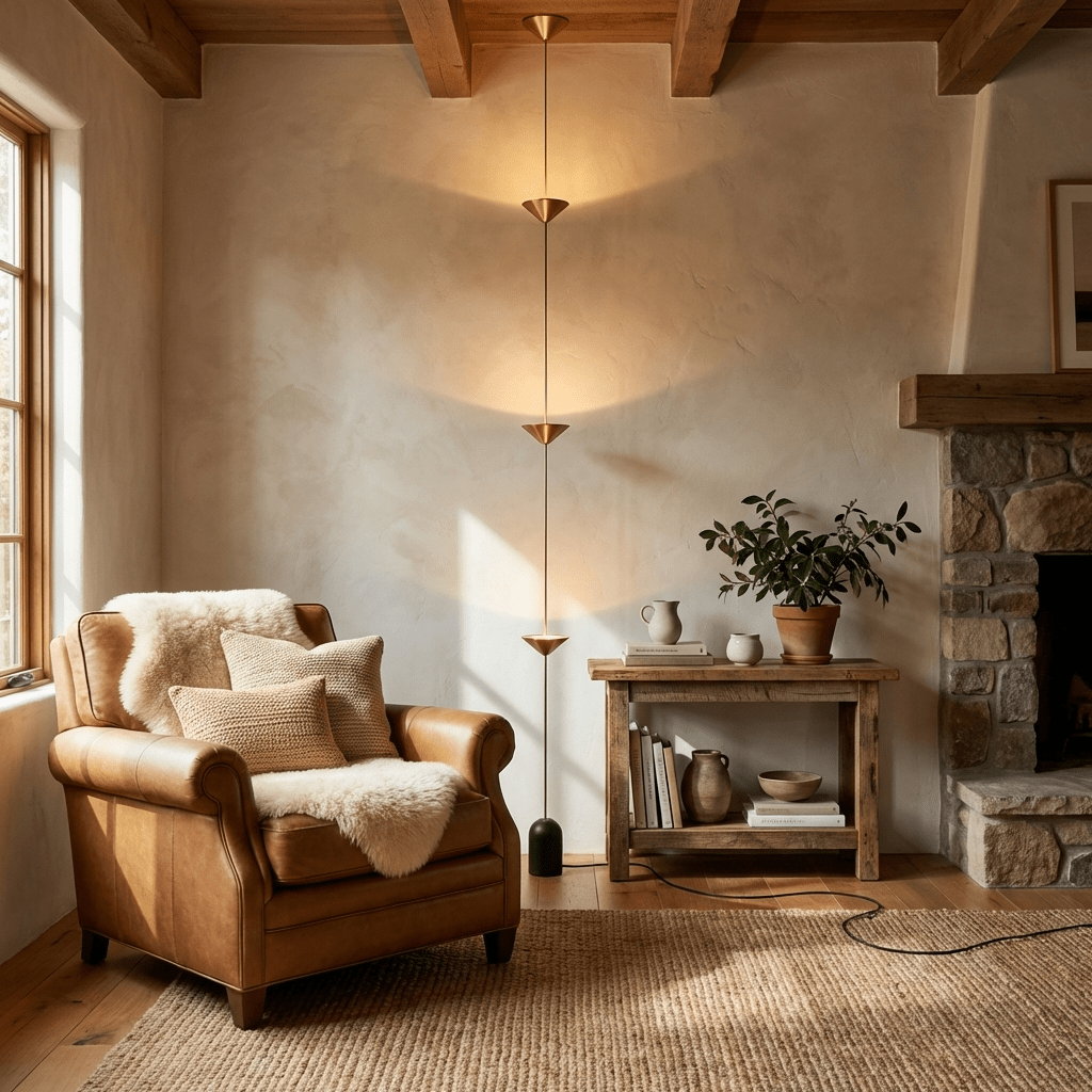 Alirya Cone Floor To Ceiling Lamp