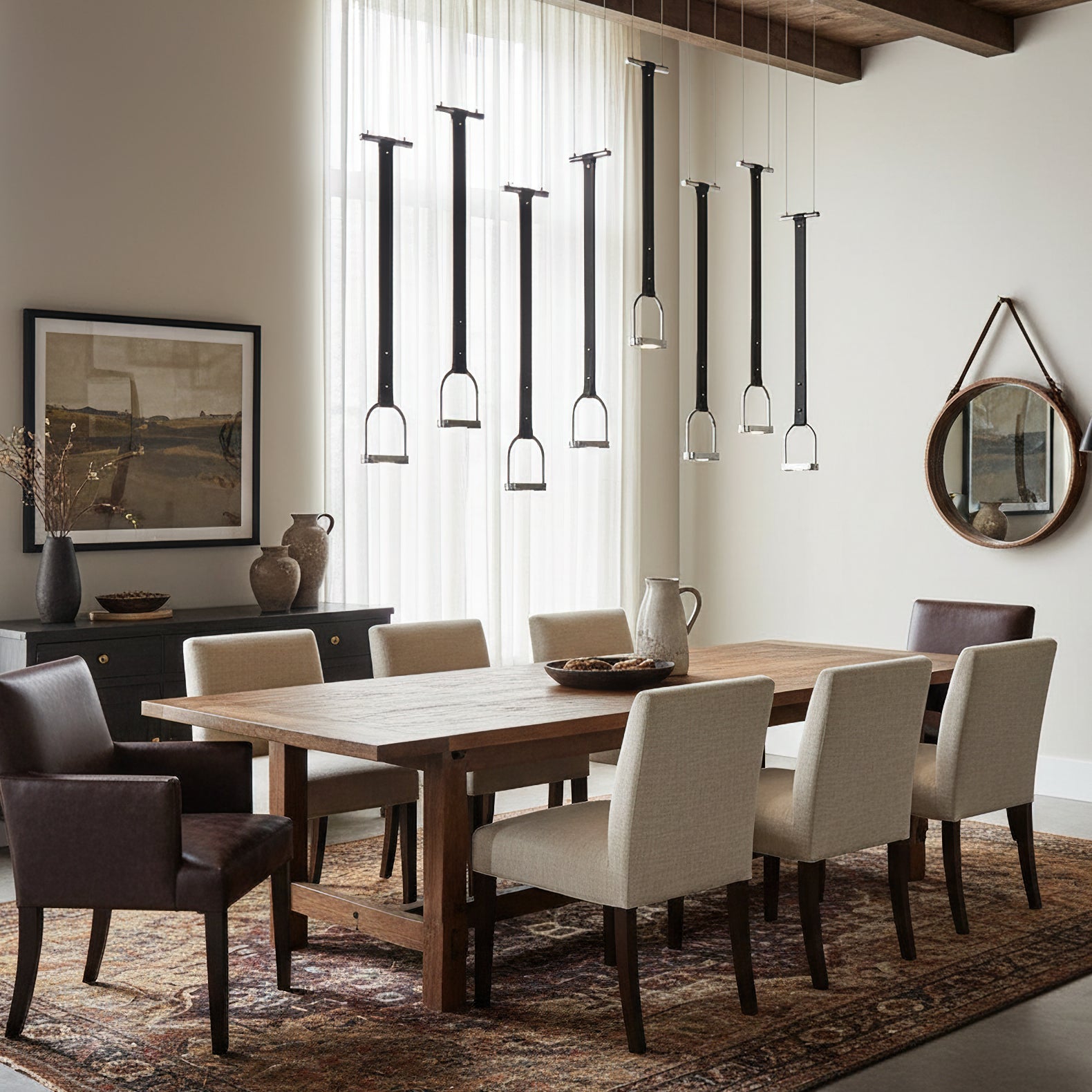 Pegavora Leather Strap Pendant Light