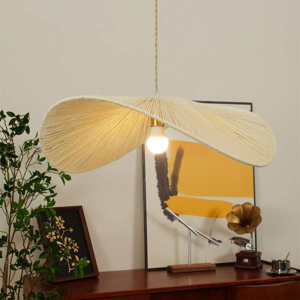 Straw Hat Pendant Light – detail 22