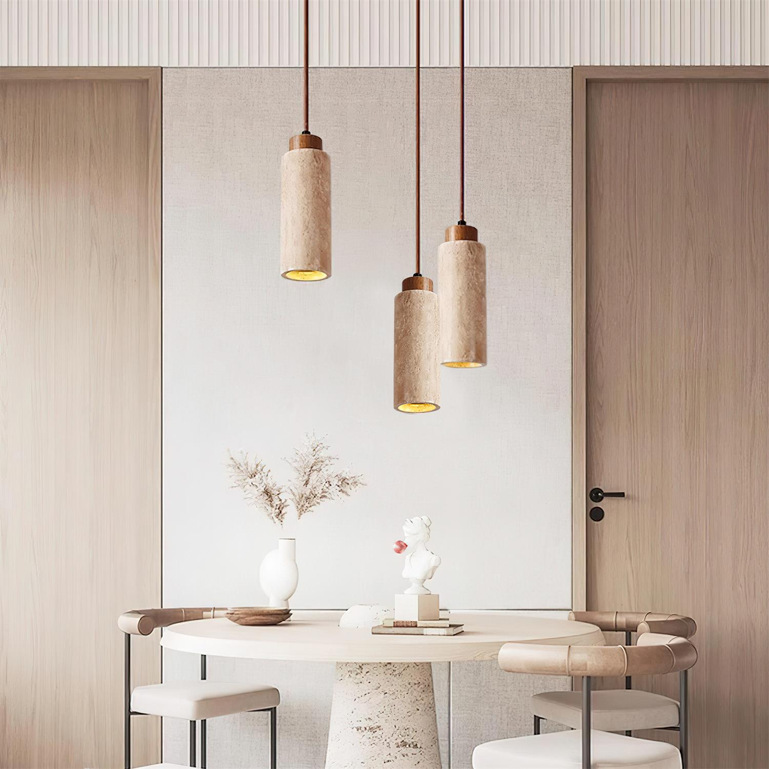 Lumeva Travertine Pendant Light