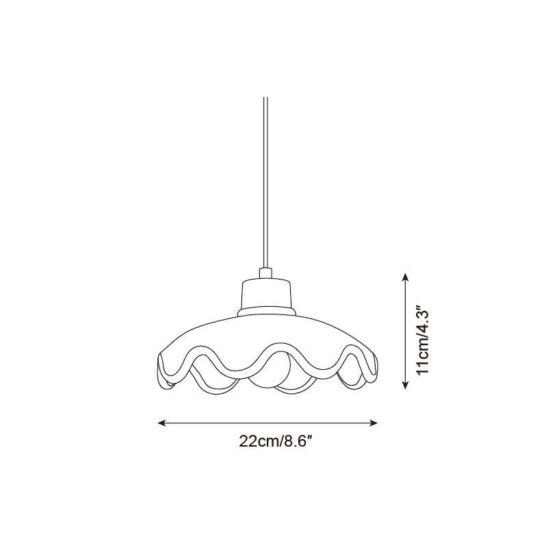 Najano Scalloped Pendant Light