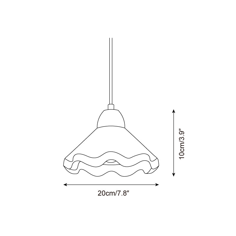 Najano Scalloped Pendant Light
