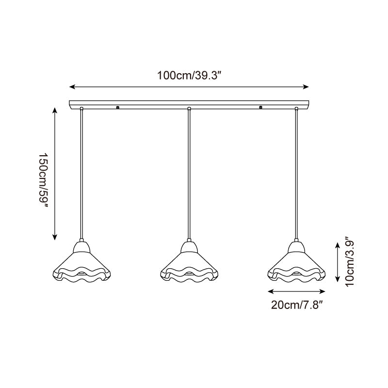 Najano Scalloped Pendant Light