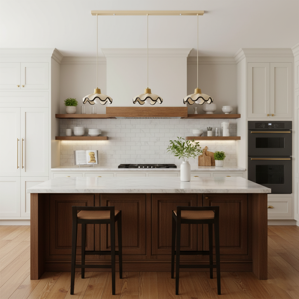 Najano Scalloped Pendant Light