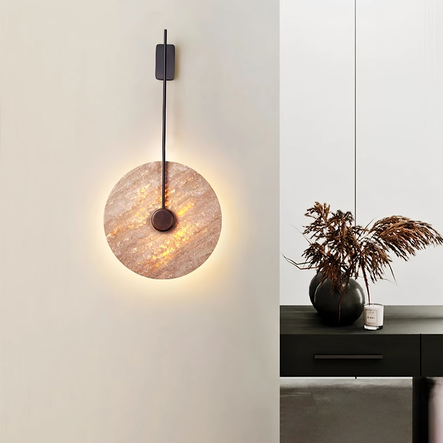 Fosim Travertine Wall Light