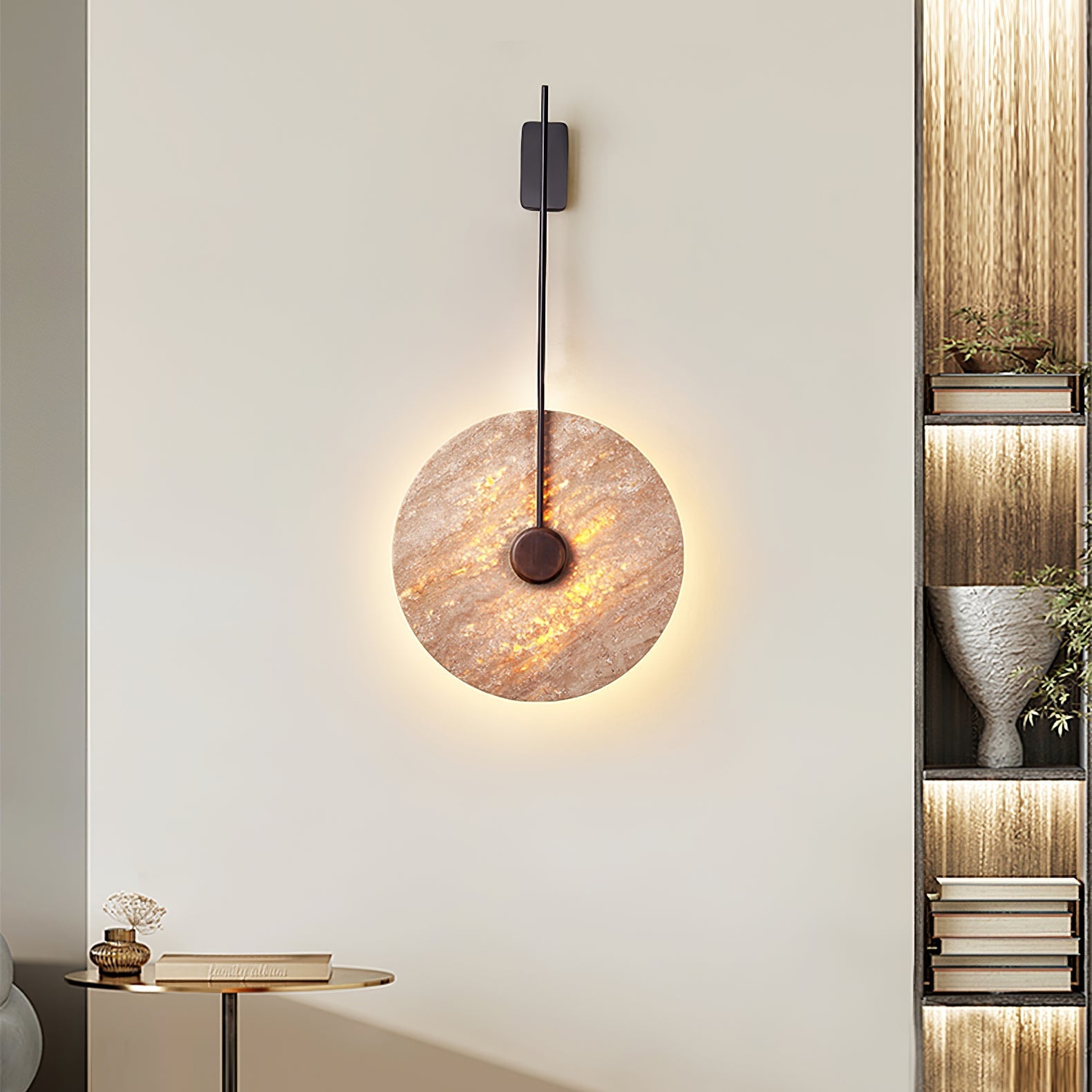 Fosim Travertine Wall Light