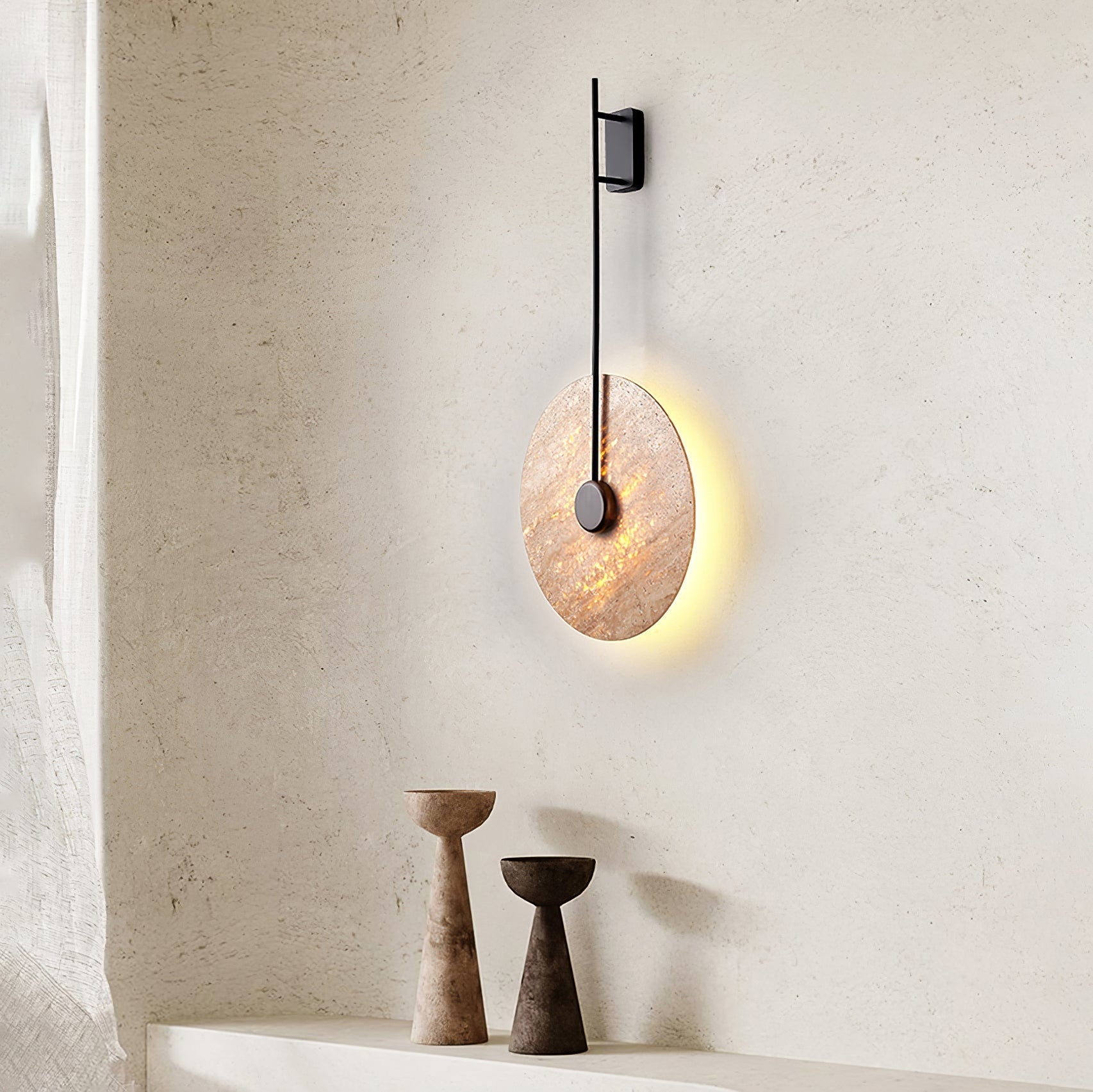 Fosim Travertine Wall Light