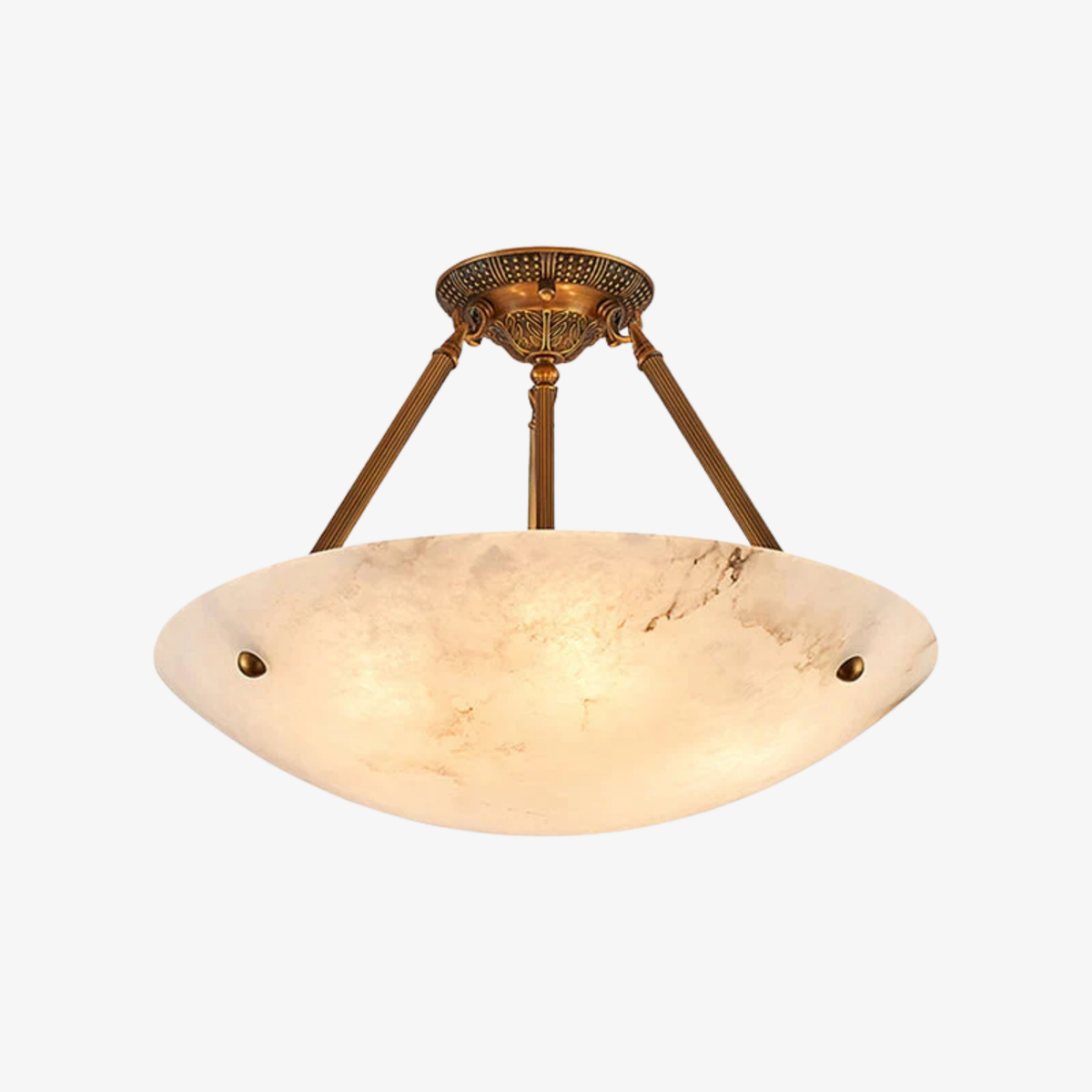 Ardanello Alabaster Bowl Ceiling Light