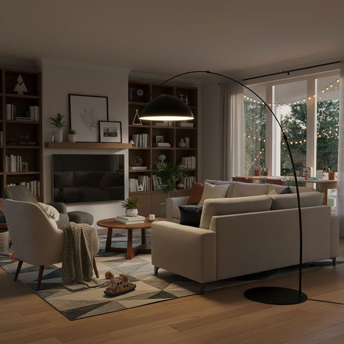 Rivon Arc Floor Lamp