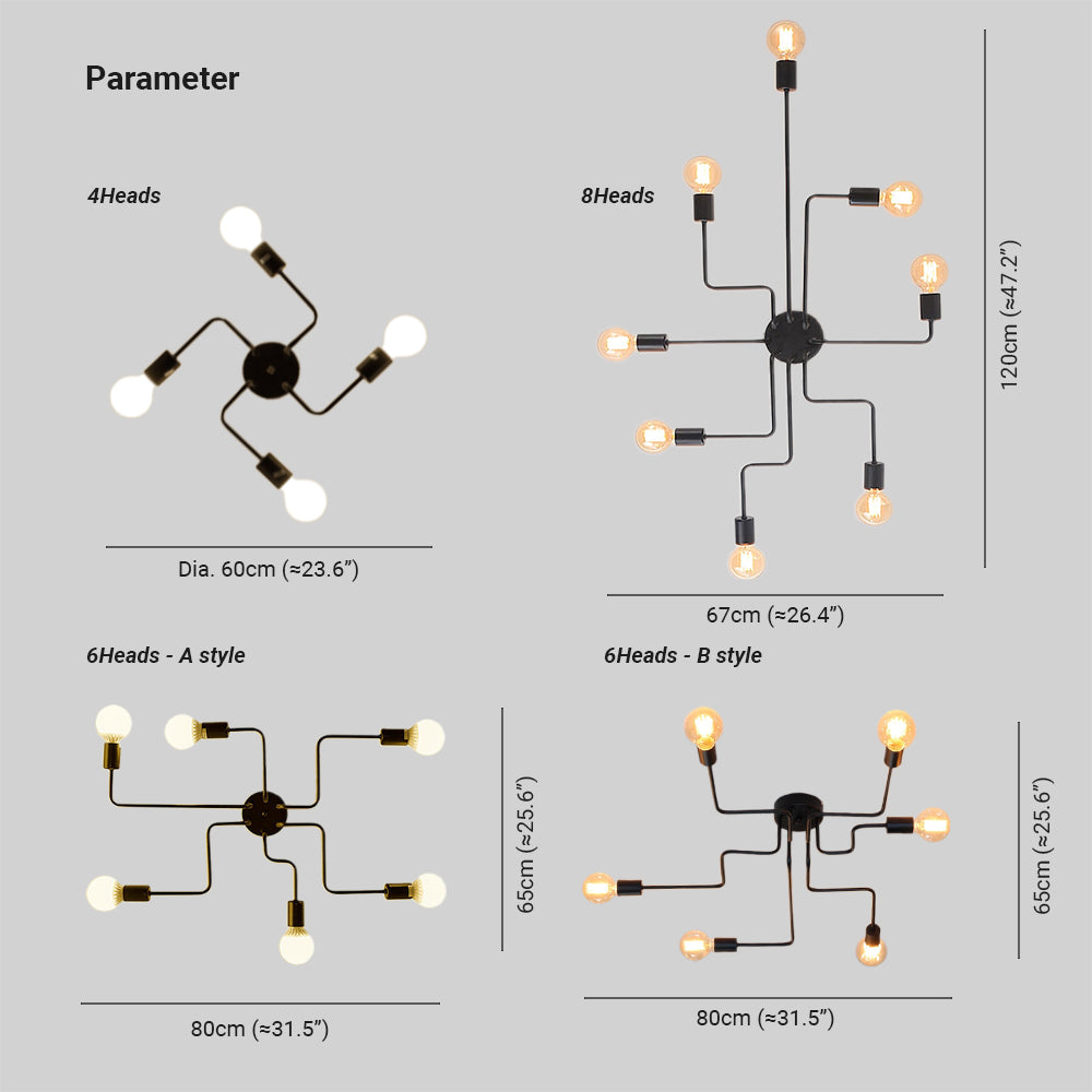 Igazeron Vintage Ceiling Light